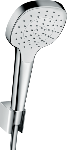 Душевой набор hansgrohe Croma Select E с держателем и душевым шлангом 26424400 белый/хром - изображение