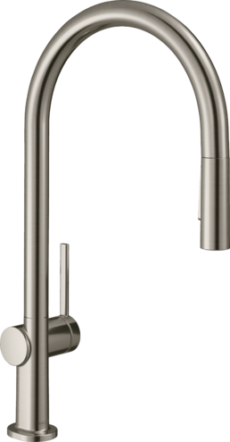  Змішувач hansgrohe Talis M54 для кухонної мийки з висувним душем, під сталь 72800800 - зображення