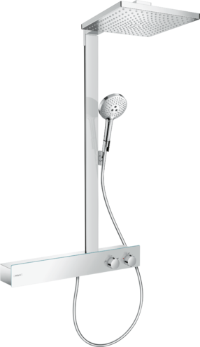 Душевая система hansgrohe Raindance E  Showerpipe 300 1jet с душевой штангой 27363000 хром - изображение