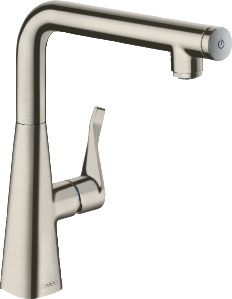 Смеситель hansgrohe Metris Select для кухонной мойки 14847800 под сталь - изображение