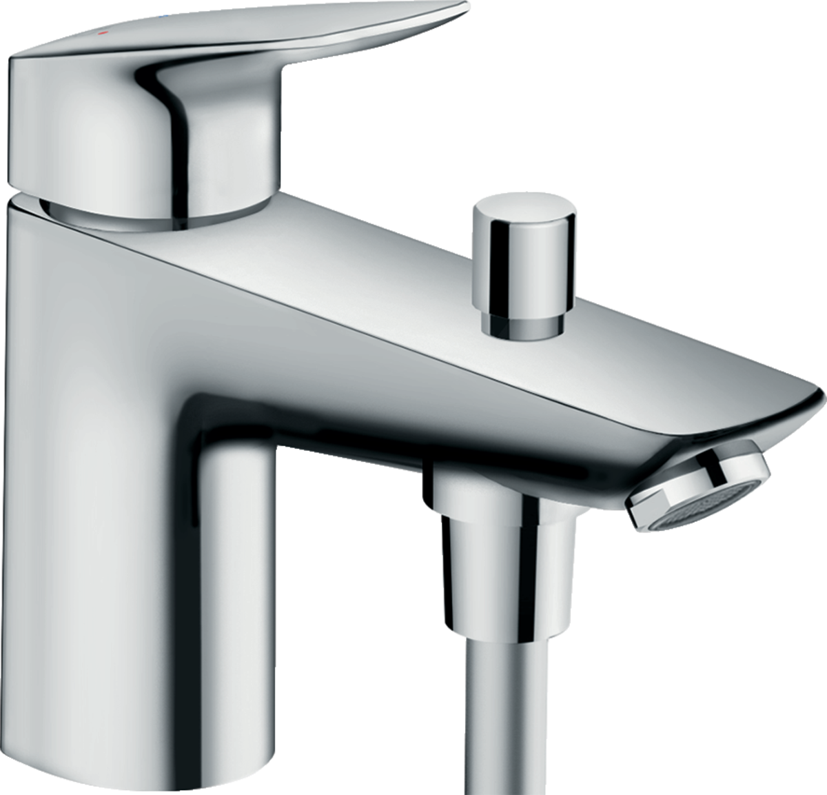 Смеситель hansgrohe Logis Monotrou с 2 скоростями потока на борт ванны 71315000 хром - изображение