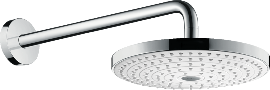 Верхний душ hansgrohe Raindance Select S 240 2jet EcoSmart настенный, белый/хром 26470400 - изображение