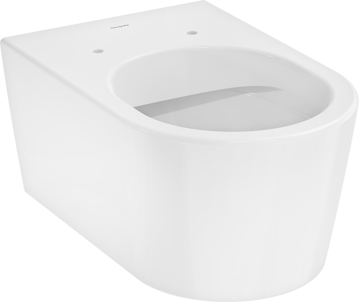 Унітаз підвісний hansgrohe EluPura S AquaFall Flush, SmartClean 61118450, без сидіння та кришки - зображення