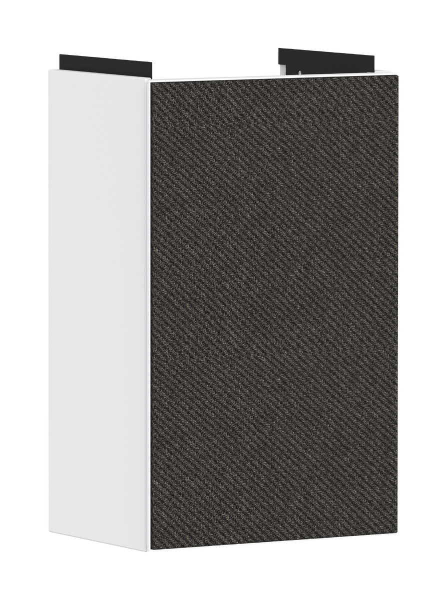 Тумба Xevolos E 340/245, дверна петля ліворуч, 54166660 Matt Whitе / Textile Dark Grey - зображення