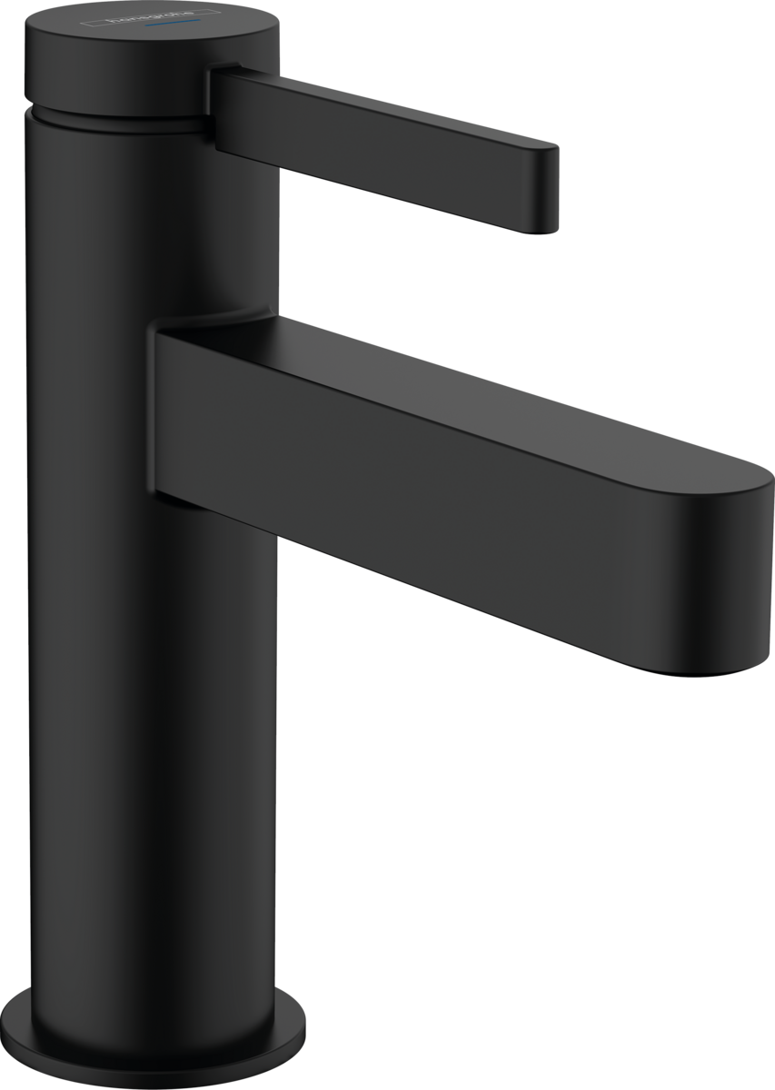Смеситель hansgrohe Finoris для раковины без сливного гарнитура, черный матовый 76013670 - изображение