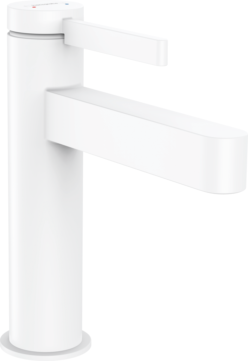 Змішувач hansgrohe Finoris для раковини із зливним гарнітуром, білий матовий 76023700 - зображення