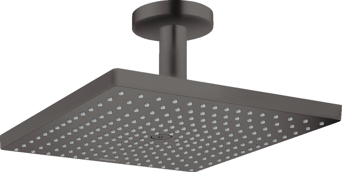 Верхній душ hansgrohe Raindance E 300 1jet EcoSmart стельовий, 26251340 матовий чорний хром - зображення