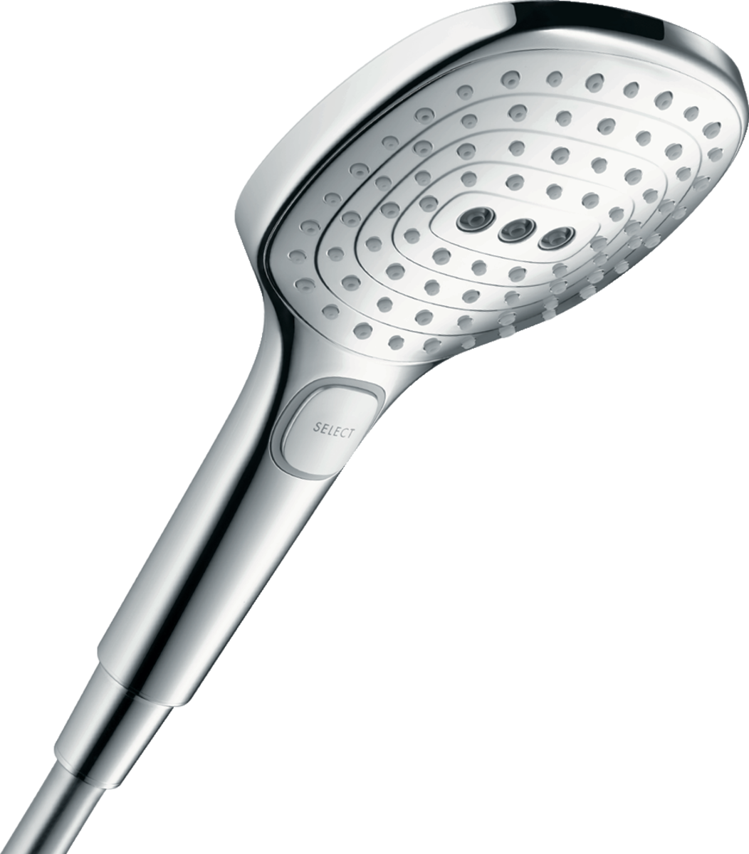 Ручний душ hansgrohe Raindance Select E 120 3jet EcoSmart 26521000 хром - зображення