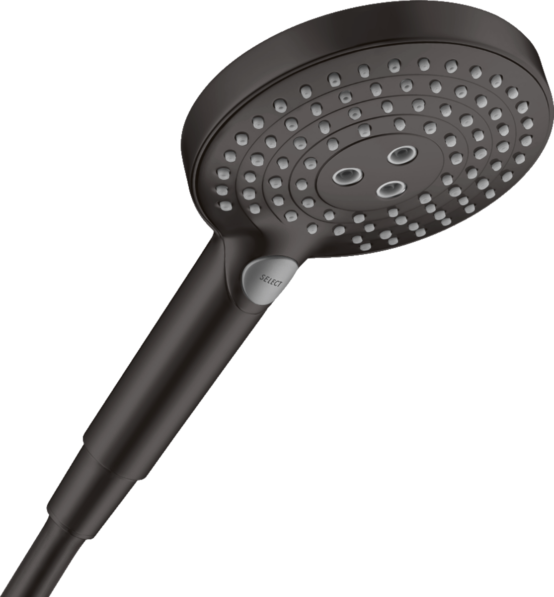 Ручний душ hansgrohe Raindance Select S 120 3jet EcoSmart 26531670 чорний матовий - зображення