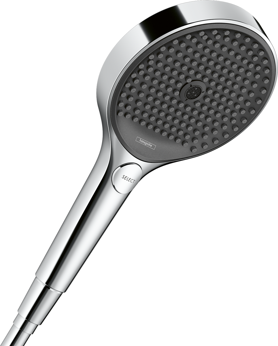 Ручний душ hansgrohe Rainfinity 130 3jet EcoSmart+ 26862000, хром - зображення