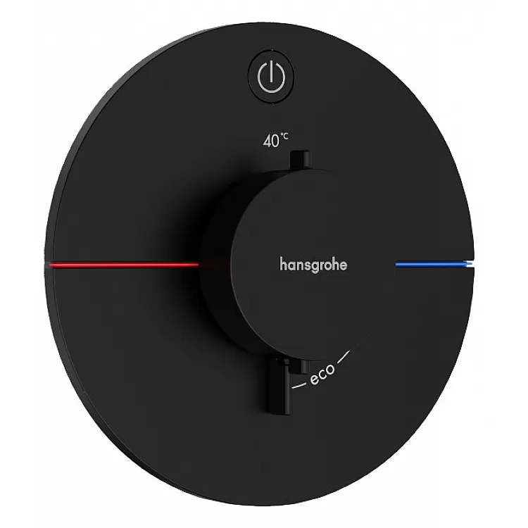 Термостат hansgrohe ShowerSelect Comfort S для душа 15553670 чорний матовий - зображення