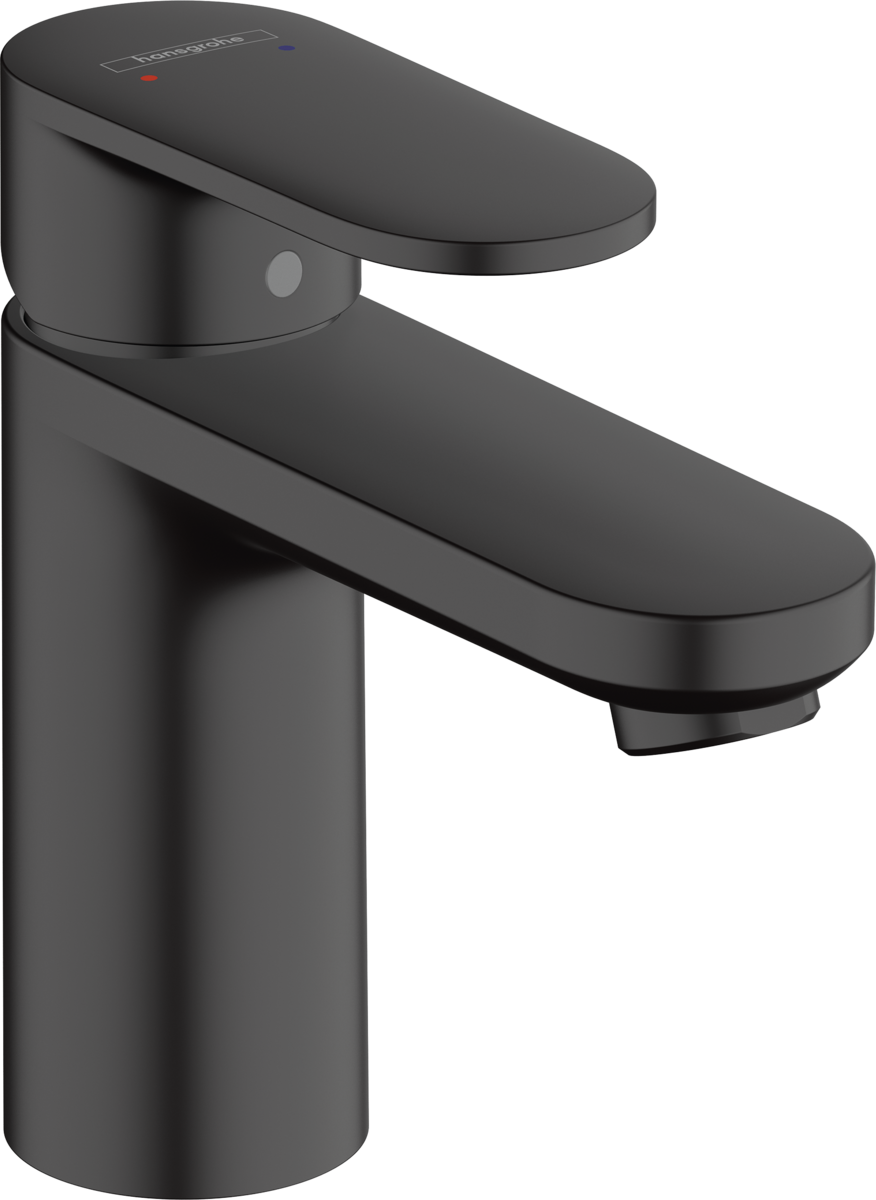 Змішувач hansgrohe Vernis Blend для раковини з зливним набором, чорний матовий 71551670 - зображення