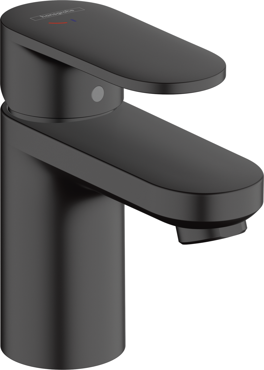 Змішувач hansgrohe Vernis Blend CoolStart для раковини з зливним гарнітуром, чорний матовий 71584670 - зображення