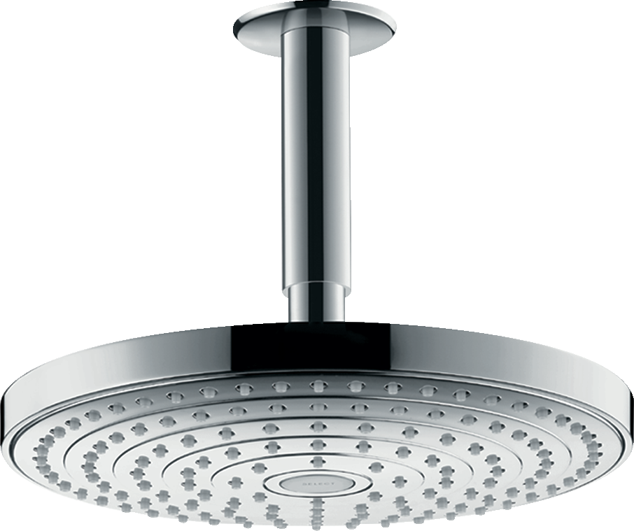 Верхний душ hansgrohe Raindance Select S 240 2jet EcoSmart потолочный, хром 26469000 - изображение