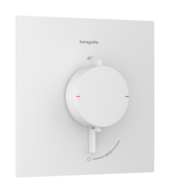 Термостат скрытого монтажа hansgrohe Ecostat Comfort E 1 function, 33710700 белый матовый - изображение