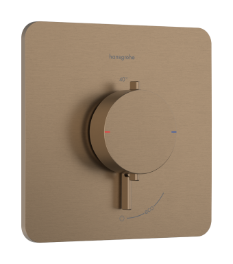 Термостат скрытого монтажа hansgrohe Ecostat Comfort Q 1 function, 33712140 бронза - изображение