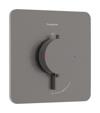 Термостат скрытого монтажа hansgrohe Ecostat Comfort Q 1 function, 33712340 черный матовый хром - изображение