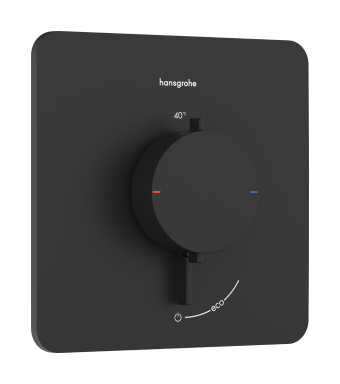 Термостат скрытого монтажа hansgrohe Ecostat Comfort Q 1 function, 33712670 черный матовый - изображение