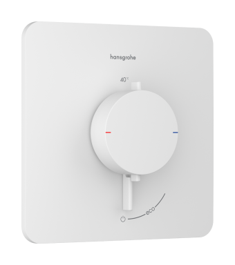 Термостат скрытого монтажа hansgrohe Ecostat Comfort Q 1 function, 33712700 белый матовый - изображение