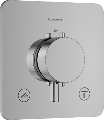 Термостат скрытого монтажа hansgrohe Ecostat Comfort Q 2 function, 33713000 хром - изображение
