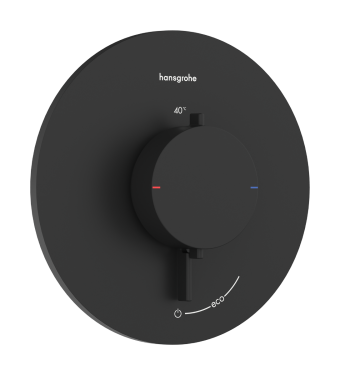 Термостат прихованого монтажу hansgrohe Ecostat Comfort S 1 function, 33714670 чорний матовий - зображення