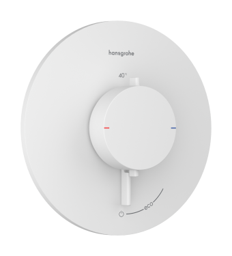 Термостат скрытого монтажа hansgrohe Ecostat Comfort S 1 function, 33714700 белый матовый - изображение