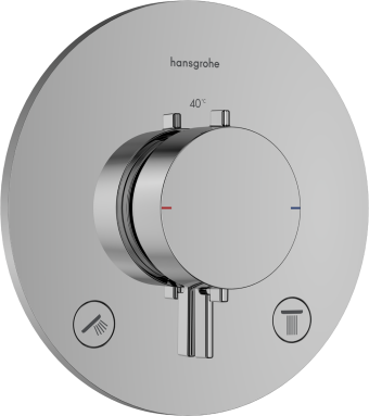 Термостат скрытого монтажа hansgrohe Ecostat Comfort S 2 function, 33715000 хром - изображение