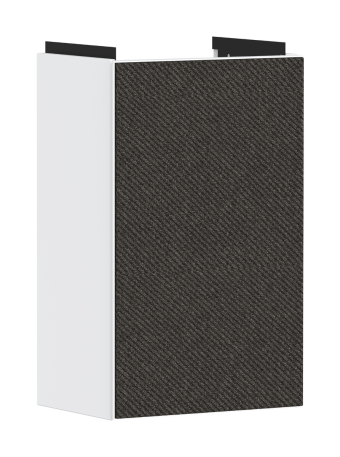 Тумба Xevolos E 340/245, дверная петля справа, 54169660 Matt Whitе / Textile Dark Grey - изображение