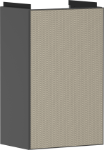 Тумба Xevolos E 340/245, дверна петля ліворуч, 54168390 Slate Matt Grey / Patterned Bronze