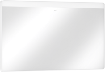 Дзеркало Xarita Lite Q 1200 / 700 з горизонтальним LED світильником, білий матовий 54960700 - зображення
