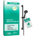 Душовий набір hansgrohe Activera Select S 2jet EcoSmart, 28044670 зі стійкою 65 см, чорний матовий