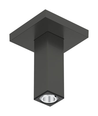 Тримач душу hansgrohe E 10 см 24338340, чорний матовий хром - зображення
