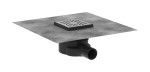 Точечный слив 100/100 hansgrohe RainDrain Point 56246800 с решеткой и монтажным комплектом