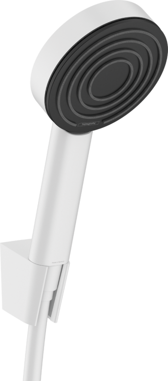 Душовий набір hansgrohe Pulsify S 1jet EcoSmart+ з душ. шлангом 125 см, 24307700 білий матовий - зображення