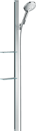 Душевой набор hansgrohe Raindance Select S 120 3jet EcoSmart с душевой штангой и мыльницей 27647000 хром