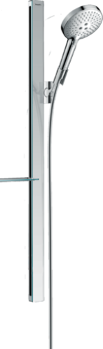 Душевой набор hansgrohe Raindance Select S 120 3jet с душевой штангой 90 см и мыльницей 27648000 хром
