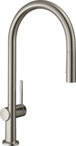 Змішувач hansgrohe Talis M54 для кухонної мийки з висувним душем, під сталь 72800800