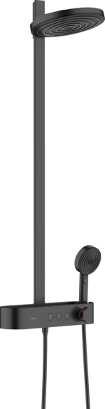 Душова система hansgrohe Pulsify Showerpipe 260 2jet з термостатом 24240670 чорний матовий