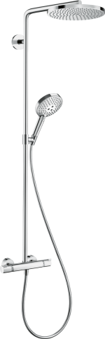 Душова система hansgrohe Raindance S 240 1jet PowderRain EcoSmart+ з термостатом, 28825000 хром