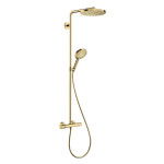 Душова система hansgrohe Raindance S 240 1jet PowderRain EcoSmart+ з термостатом, 28825990 золото
