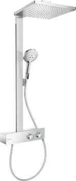Душевая система hansgrohe Raindance E Showerpipe 350 1jet EcoSmart с душевой штангой 27362000 хром