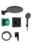Душова система hansgrohe Raindance Alive S 300 1jet, 24630670 чорний матовий