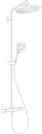 Душова система hansgrohe Croma Select S Showerpipe 280 1jet з термостатом, білий матовий 26890700