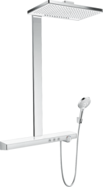 Душевая система hansgrohe Rainmaker Select Showerpipe 460 2jet EcoSmart с термостатом 27028400 белый/хром