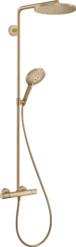 Душова система hansgrohe Raindance Select S Showerpipe 240 1jet з термостатом, бронза матовий 27633140