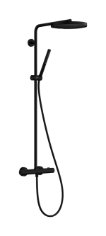 Душова система hansgrohe Pulsify S Puro Showerpipe 260 1jet з термостатом EcoSmart 24223670 чорний матовий