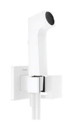 Гигиенический душ hansgrohe Bidette 1jet E со шлангом и держателем 29231700 белый матовый (на холодную или предварительно смешанную воду)