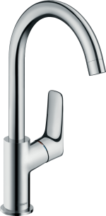 Смеситель hansgrohe Logis для раковины с поворотным изливом и сливным гарнитуром, хром 71130000