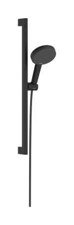 Душовий набір hansgrohe Raindance Alive Select S, Ecosmart 24600670 зі стійкою Unica E Puro 65, чорний матовий