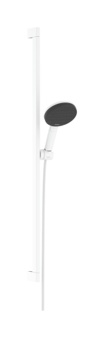 Душовий набір hansgrohe Raindance Alive Select S, Ecosmart 24601700 зі стійкою Unica E Puro 90, білий матовий